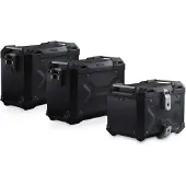 SW-Motech TRAX ADV Koffer-Komplettset schwarz inkl. Träger, Schlösser, Taschen Aluminium