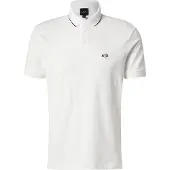 Armani Exchange für Herren. XM001289AF10363U0009 Maßgeschneidertes Polo (M), Weiß, Lässig, Baumwolle, Kurzarm