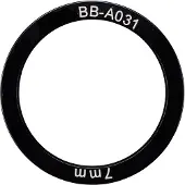 Elvedes Alloy Innenlager-spacer 3 Einheiten