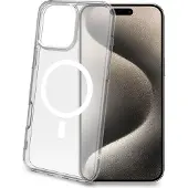 Celly Gelskinmag TPU Cover MagSafe kompatibel iPhone 16 Pro Max Transparent