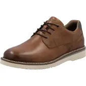 Rieker Schnürschuh , Herren, Gr. 41, Synthetik Textil, braun, Glattleder, used, Schuhe Schnürschuh, Halbschuh, Business-Schnürer in bequemer Form