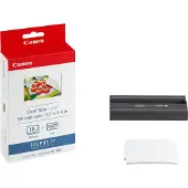 Canon KC-18IF Farbtinte + 54 x 86 mm Sticker-Papier, 18 Blatt, SD1100, CP-100, CP-200, CP-220, CP-300, CP-330, PowerShot A530/SELPHY CP740 Combo, SELPHY..., 54 x 86 mm, 18 Blätter
