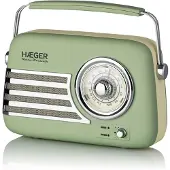 Haeger RB-GRE.001A, Tragbar, Analog, FM, 87,5 - 108 MHz, 5 W, 65 dB