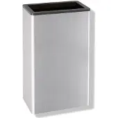 Hewi Papierabfallbehälter Serie 805 8050510092 Edelstahl geschliffen, anthrazitgrau