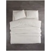L'essentiel Maison Renforcé-Bettwäsche-Set in Creme - 155x220 cm