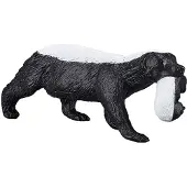 Animal planet Mojo Fun Honey Badger female with cub, 3 Jahr(e), Wildlife, Schwarz, Weiß, Polyvinylchlorid (PVC)
