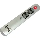Hapena 7401010103, Universal, IR Wireless, Drucktasten, Silber