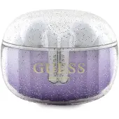 GUESS drahtlose Ohrhörer bluetooth TWS + Dockingstation GUTWSHDGKEEU (Glitter Farbverlauf) lila