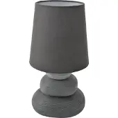 Näve LED Tischleuchte "Stoney", grau, Ø 16cm H: 31cm, 1 Stk., Leuchten, Zuleitung: ca. 130 cm, LED Tischleuchte
