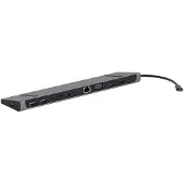 TNB USB-C Dual-Dockingstation DSMST12 mit HDMI, VGA, DisplayPort, USB und Ethernet