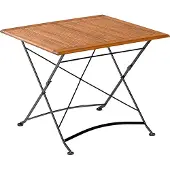 Merxx Gartentisch "Schloßgarten", braun (braun, schwarz, braun), B:90cm H:74cm T:90cm, Tische, Gartentisch, 90x90 cm, klappbar