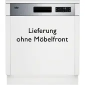 Beko BDSN25530X, Halb integriert, Standardgröße (60 cm), Edelstahl, Tasten, Berührung, LCD, Zusammenklappbar