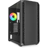 Sharkoon AK2 RGB, Midi Tower, PC, Schwarz, ATX, micro ATX, Mini-ITX, Multi, Taschenlüfter