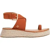 Pepe Jeans für Damen. PLS90688 Braune Kate Sandalen aus weichem Leder (41), 3 bis 5 cm, Schnalle, Lässig