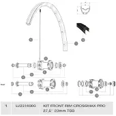 Mavic Crossmax Pro Tubeless Vorderradfelge