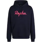 Rapha - Heavyweight Cotton Hoodie Large Logo - Hoodie Gr S blau