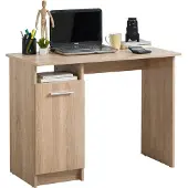 Homestyle4u Schreibtisch Computertisch Bürotisch Arbeitstisch PC Gamer Tisch Holz 50x100 cm