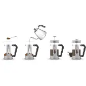 Bialetti French Press Smart 1000 ml schwarz
