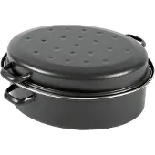 Krüger Haushaltswaren Karl Krüger GBCS42, 10,5 l, Schwarz, Emaille, 420 mm