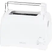 Krups Proaroma Weiß, 2 Scheibe(n), Weiß, Drehregler, 850 W, 850 W, 850 W