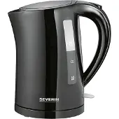 Severin Wasserkocher 3498, 1,5 Liter, 2200 W, Bar, Schwarz