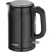 Cloer 4520, 1,7 l, 2200 W, Schwarz, Edelstahl, Wasserstandsanzeige, Überhitzungsschutz