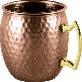 Aps Moscow Mule Becher In Fassform – Gehämmert In Kupferoptik