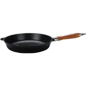 Karl Krueger Karl Krüger 60028 Gusseisenpfanne Rustica mit Holzgriff - emailliert - außen u. innen schwarz matt - 28 cm