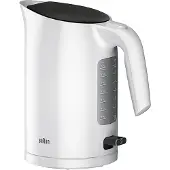 Braun PurEase WK 3100 WH, 1,7 l, 2200 W, Weiß, Wasserstandsanzeige, Überhitzungsschutz, Drahtlos