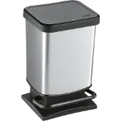 Rotho Paso Papierkorb 20 L Silber 1754011005