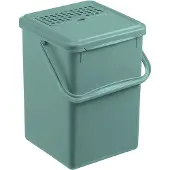 Rotho Komposteimer mit Aktivkohle mistletoe green
