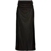 LASCANA Meshrock , Damen, Gr. 38, schwarz, Netz, Obermaterial: 95% Polyester, 5% Elasthan, unifarben, figurbetont lang, Röcke Meshrock, in Maxilänge, transparenter Strandrock