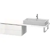 Duravit Konsolenunterschrank L-CUBE 400x820x547mm schwarz hochglanz