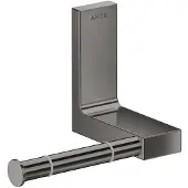 Hansgrohe AXOR UNIVERSAL Rectangular Toilettenpapierhalter, Metall, einzeln, 42656330, Farbe: Polished Black Chrome
