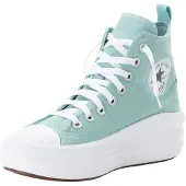 Converse Sneaker "CHUCK TAYLOR ALL STAR MOVE PLATFORM", Kinder, Gr. 38,5, weiß (vernal pool, weiß, schwarz), Textil, Schuhe Sneaker