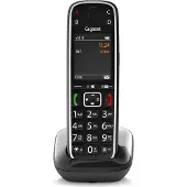 Gigaset E720, Analoges/DECT-Telefon, Kabelloses Mobilteil, 200 Eintragungen, Anrufer-Identifikation, SMS (Kurznachrichtendienst), Schwarz