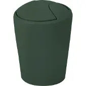 Spirella Mülleimer mit Wippe, PP Move, 2 l, Dunkelgrün