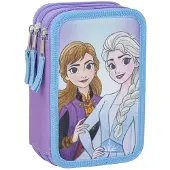 Disney Cerdà 2700001296, Weiches Federmäppchen, Polyester, Mehrfarbig, Abbildung, Reißverschluss, Frozen