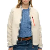 Superdry für Damen. W2012340A Vlies Vollbeige (XS), Lässig, Polyester