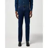 Wrangler Straight-Jeans "TEXAS", Herren, Gr. 28, Länge 32, blau (rustic navy), Denim/Jeans, Obermaterial: 75% Baumwolle, 23% Polyester, 2% Elasthan, straight fit lang, Jeans Straight-Jeans
