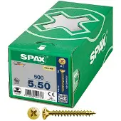 Spax Yellox Pz2 5x50 Mm Senkkopf-spanplattenschraube 500 Einheiten