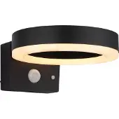 Globo LED-Solar-Außenwandleuchte 36507 schwarz, Sensor, Kunststoff