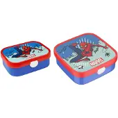 Mepal Lunchbox "Brotdosen-Set Campus (2025) 2er Set", bunt (spiderman), B:2cm H:2cm L:2cm, Kunststoff, Lebensmittelaufbewahrungsbehälter, Lunchbox, Spülmaschinenfest