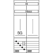 Hager ZK31X1N Komplettfeld, universZ,1050mm, 1 Zählerplatz/SG, 2-feld, Ausführung Thüringen