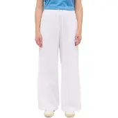 Mustang 5-Pocket-Hose "Damen Style Tuscaloosa", Damen, Gr. 36, weiß (2045 weiß), Web, 75% Baumwolle, 25% Leinen, unifarben, weit, Hosen 5-Pocket-Hose