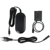 AccuCell Kamera-Netzteil passend für Panasonic DMW-AC8, DCC8, DMW-BLC12E, DMW-DCC8GU, BP-DC12 inklusive Gleichstromkuppler