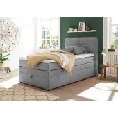 Emob TACOMA Boxspringbett 120x200cm Hellgrau, Ausführung:Variante 2
