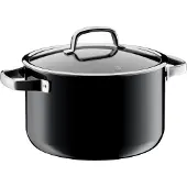 WMF FUSIONTEC 05.1434.529, 6,4 l, Rund, Schwarz, Stahl, Edelstahl, Keramik, Gas, Halogen, Induktion
