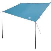 vidaXL Wohnwagenmarkise Blau 240 x 350 cm Taft Wasserdicht