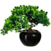 Creativ Green Kunstbonsai "Bonsai Lärche" im Keramiktopf